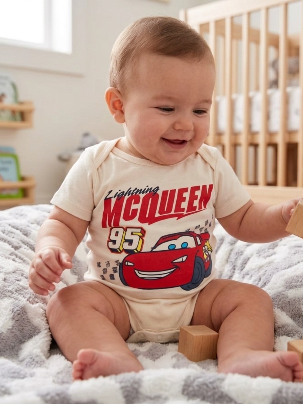 Disney Lightening McQueen Infant Onesie